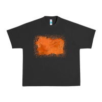 Pigment Black gemstone orange leopard background Urban Heavy Tee - JahusDesignShop