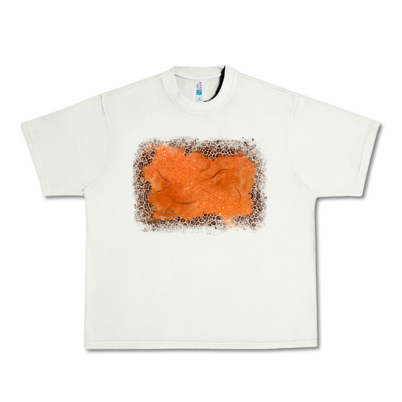 Gemstone Orange Leopard Background Urban Heavy Tee by JahusDesignShop | Teevron