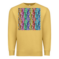Antique Gold dna seamless pattern Premium Sweatshirt - BundleAndBundleShop