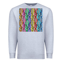 Heather Grey dna seamless pattern Premium Sweatshirt - BundleAndBundleShop