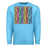 Ocean Blue dna seamless pattern Premium Sweatshirt - BundleAndBundleShop