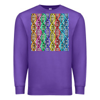 Purple dna seamless pattern Premium Sweatshirt - BundleAndBundleShop