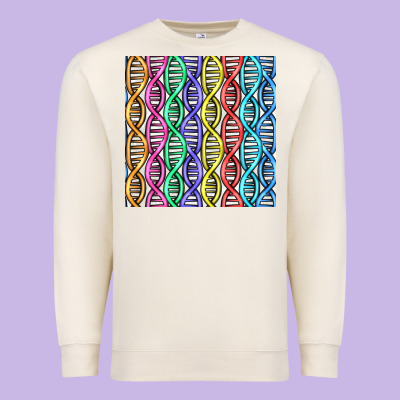 Dna Seamless Pattern Premium Sweatshirt Designed By Bundleandbundleshop