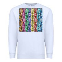 White dna seamless pattern Premium Sweatshirt - BundleAndBundleShop