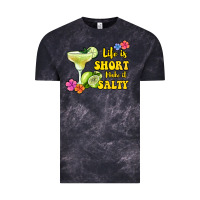 Cloud Black life is short make it salty Vintage Tee - Jasminsmagicworld