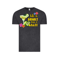 Vintage Black life is short make it salty Vintage Tee - Jasminsmagicworld