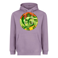 Lavender hispanic heritage month round earrings 1 Heavyweight Hoodie - BundleAndBundleShop