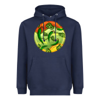 Navy hispanic heritage month round earrings 1 Heavyweight Hoodie - BundleAndBundleShop