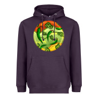 Plum hispanic heritage month round earrings 1 Heavyweight Hoodie - BundleAndBundleShop