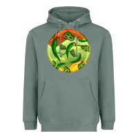 Sage hispanic heritage month round earrings 1 Heavyweight Hoodie - BundleAndBundleShop
