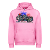 Fuchsia Pink america Urban Hoodie - SublimationCraftShop