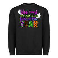 Black the most spooktacular time of the year Heavyweight Sweatshirt - CowGirlArtShop