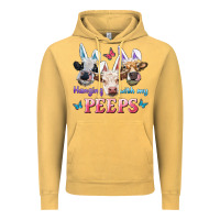 Vintage Mustard Hanging With My Peeps Cows Vintage Hoodie - RanaPortraitStore