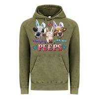 Vintage Olive Hanging With My Peeps Cows Vintage Hoodie - RanaPortraitStore