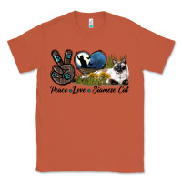 Peace Love Siamese Cat Classic Tee | Teevron