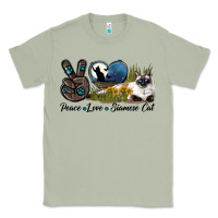 Matcha Peace Love Siamese Cat Classic Tee - LillyAllenDesigns