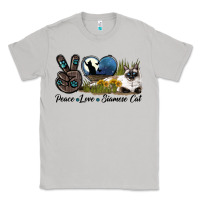 Moon Dust Peace Love Siamese Cat Classic Tee - LillyAllenDesigns