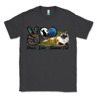 Smoke Peace Love Siamese Cat Classic Tee - LillyAllenDesigns