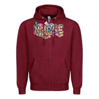 Burgundy Nurse Zipper Hoodie - FaDigitalArtStudio