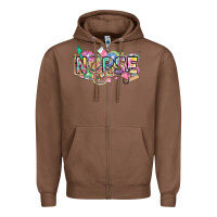 Chestnut Nurse Zipper Hoodie - FaDigitalArtStudio