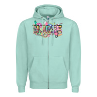 Seafoam Nurse Zipper Hoodie - FaDigitalArtStudio