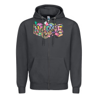 Smoke Nurse Zipper Hoodie - FaDigitalArtStudio