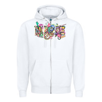 White Nurse Zipper Hoodie - FaDigitalArtStudio