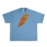 Pebble Blue Western Vintage Pattern Lightning Urban Heavy Tee - Bettercallsaul