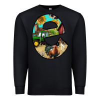 Black farm life alphabet lowercase letters e Premium Sweatshirt - BundleAndBundleShop