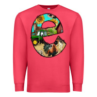 Cardinal farm life alphabet lowercase letters e Premium Sweatshirt - BundleAndBundleShop