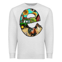 Oatmeal Heather farm life alphabet lowercase letters e Premium Sweatshirt - BundleAndBundleShop
