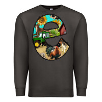 Smoke farm life alphabet lowercase letters e Premium Sweatshirt - BundleAndBundleShop