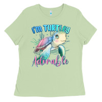 Matcha im turtley adorable turtle Ladies Tee - MaliasSmallBusiness