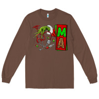 Chestnut Christmas Character Nurse Long Sleeve Tee - NancyCooperArtShop