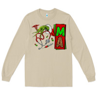 Mushroom Christmas Character Nurse Long Sleeve Tee - NancyCooperArtShop