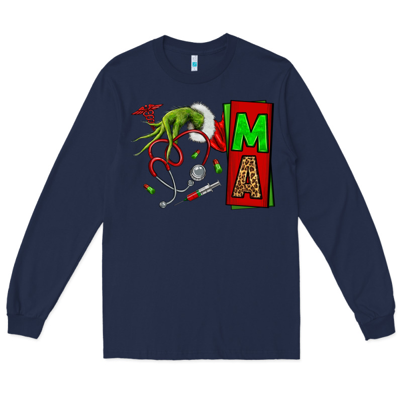 Christmas Character Nurse Long Sleeve Tee by NancyCooperArtShop | Teevron