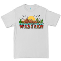 Dove Grey western Premium Tee - NancyCooperArtShop