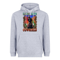 Heather Grey long live cowgirls Heavyweight Hoodie - FaDigitalArtStudio