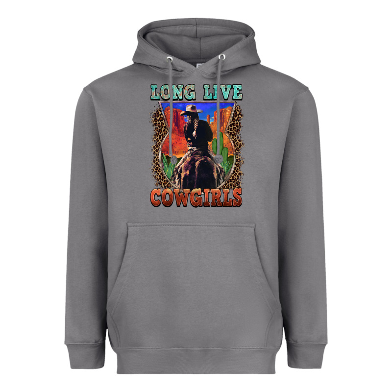 Long Live Cowgirls Heavyweight Hoodie by FaDigitalArtStudio | Teevron