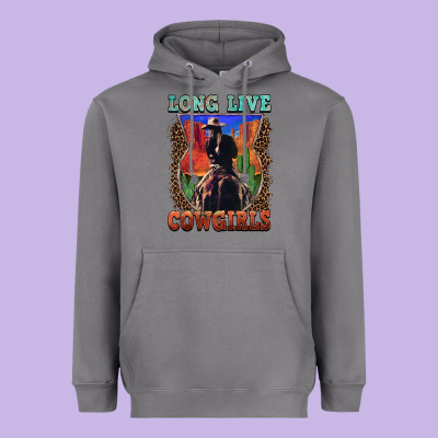 Long Live Cowgirls Heavyweight Hoodie Designed By Fadigitalartstudio