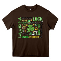 Chocolate Brown st. patricks day Heavy Core Tee - MaliasSmallBusiness