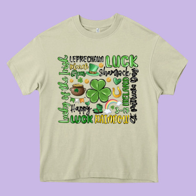 St. Patricks Day Heavy Core Tee Designed By Maliassmallbusiness
