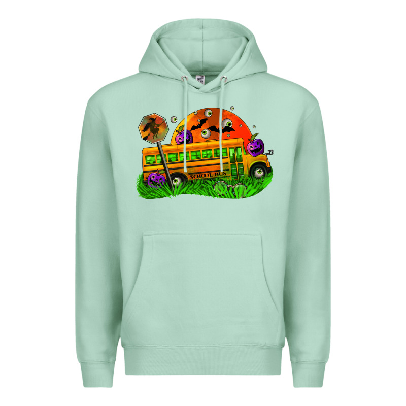 Halloween School Bus Premium Hoodie by FaDigitalArtStudio | Teevron