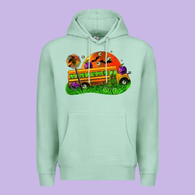 Halloween School Bus Premium Hoodie Designed By Fadigitalartstudio