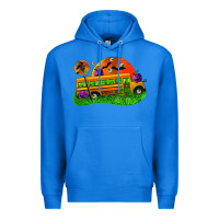 True Royal Halloween School Bus Premium Hoodie - FaDigitalArtStudio