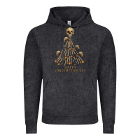 Vintage Black Happy Consumption Day Vintage Hoodie - RanaPortraitStore