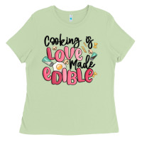 Matcha cooking is love made edible Ladies Tee - MaliasSmallBusiness