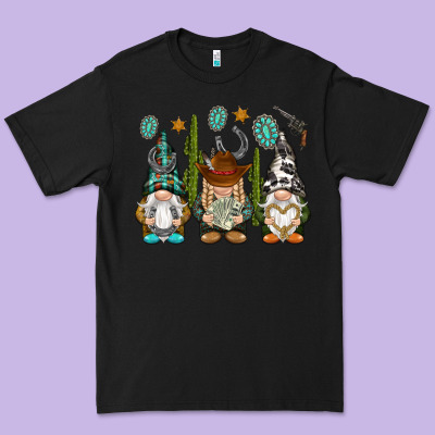 Western Gnomies Premium Tee Designed By Nancycooperartshop