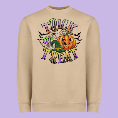 Trick Or Treat Heavyweight Sweatshirt Designed By Cowgirlartshop