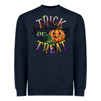 Navy trick or treat Heavyweight Sweatshirt - CowGirlArtShop